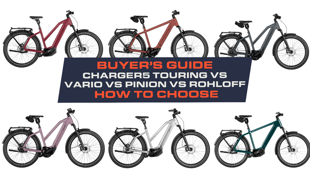 Charger5 Gearing Compared: Touring vs Vario vs Rohloff vs Pinion