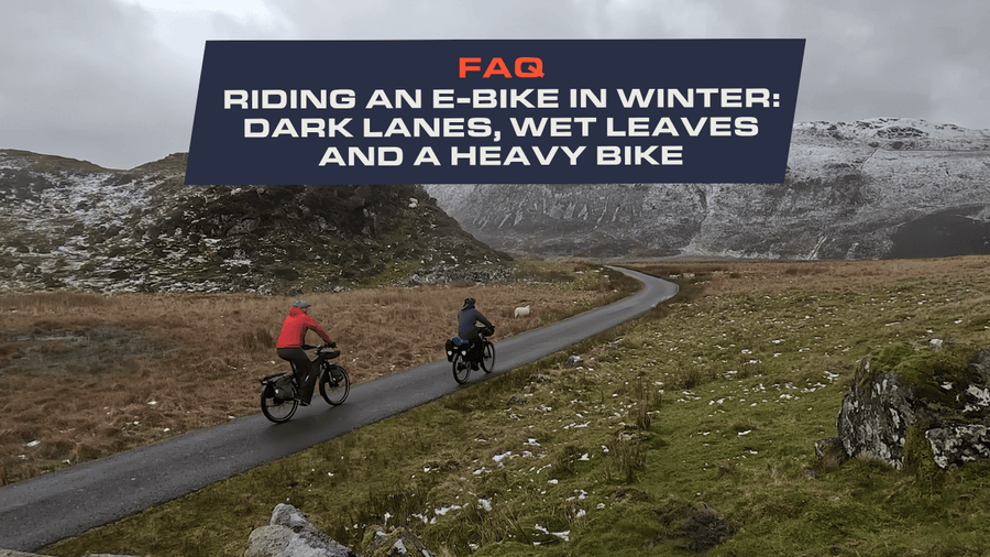 Riding an e-bike in winter