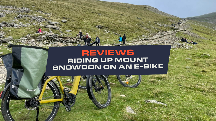 Riding up Snowdon on an e-bike