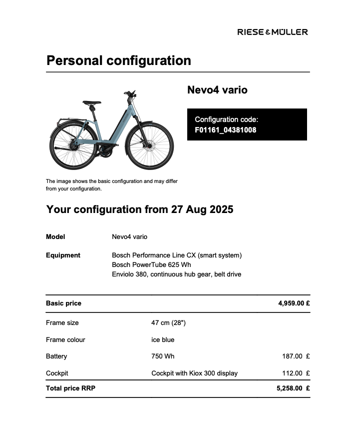 Nevo4 GT vario, Ice blue, 47cm