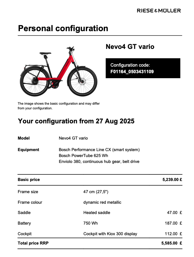 Nevo4 GT vario, Dynamic red, 47cm
