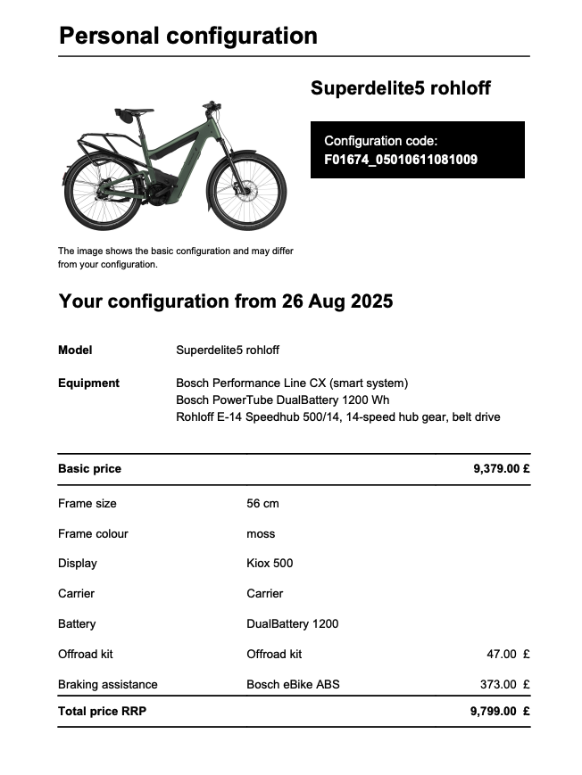 Superdelite5 Rohloff, 56cm, Moss