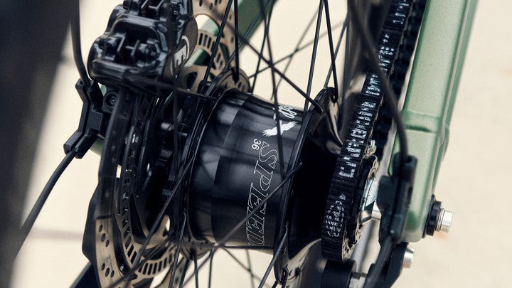 Superdelite5 Close up of the Rohloff E14 Speedhub